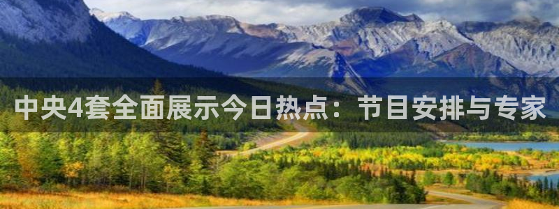 斗球app免费下载：中央4套全面展示今日热点：节目安排与专家
